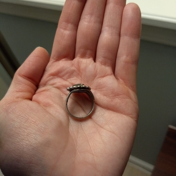 Vintage Silver and Turquoise Ring - Picture 7 of 8